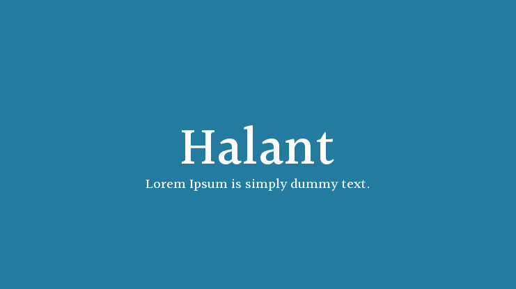 폰트 Halant