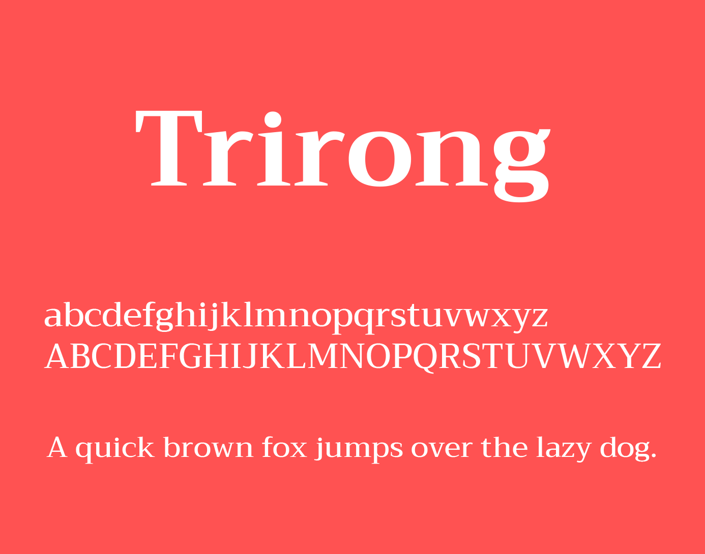 폰트 Trirong