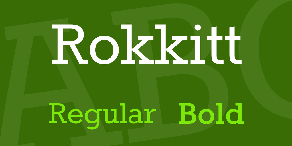 폰트 Rokkitt