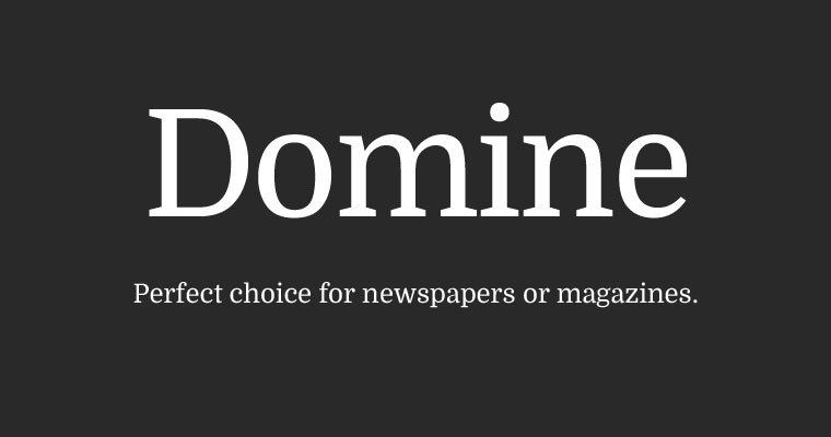 폰트 Domine