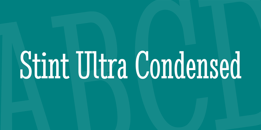 폰트 Stint Ultra Condensed