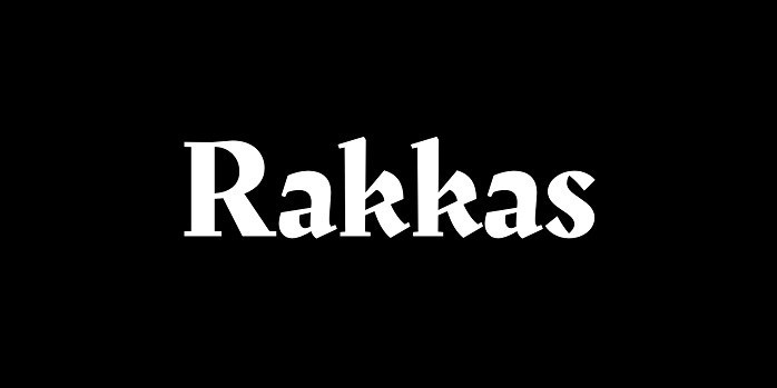 폰트 Rakkas