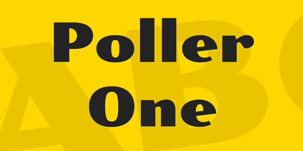 폰트 Poller One