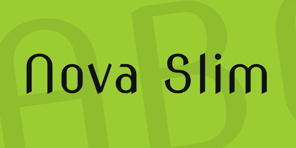 폰트 Nova Slim