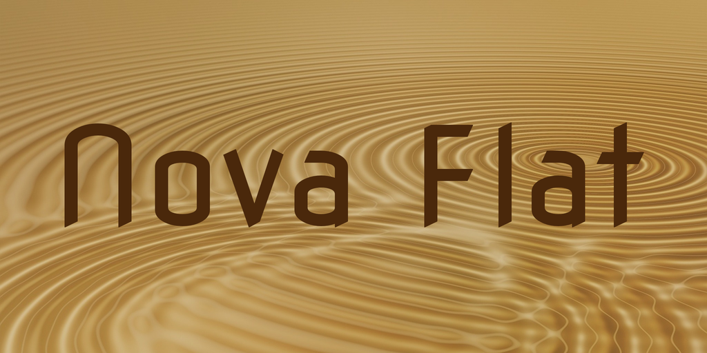 폰트 Nova Flat