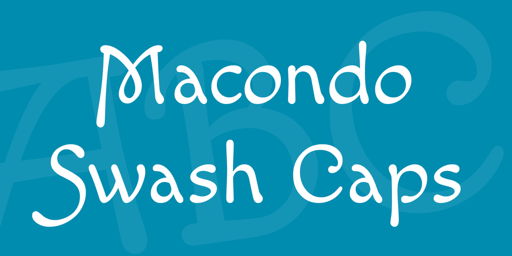 폰트 Macondo Swash Caps