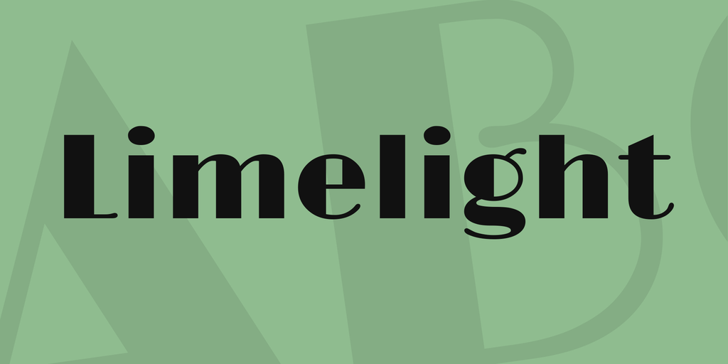 폰트 Limelight