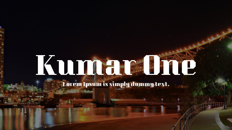 폰트 Kumar One
