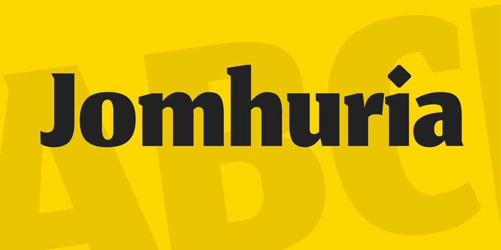 폰트 Jomhuria