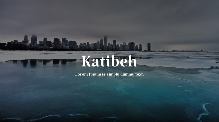 폰트 Katibeh