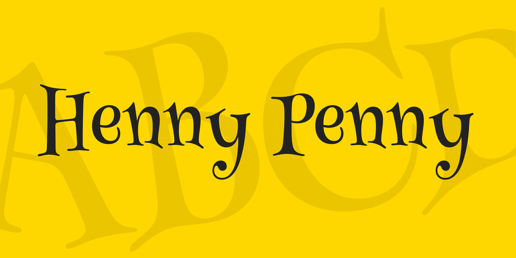 폰트 Henny Penny
