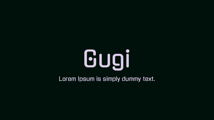 폰트 Gugi