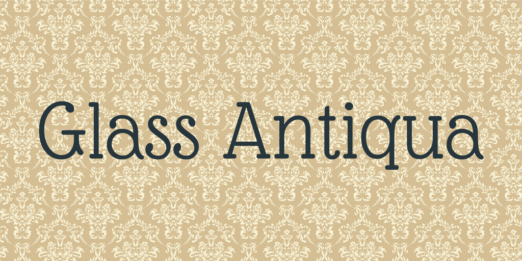 폰트 Glass Antiqua