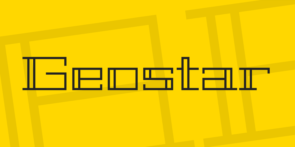 폰트 Geostar