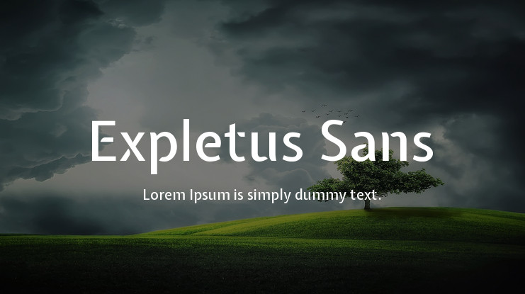 폰트 Expletus Sans