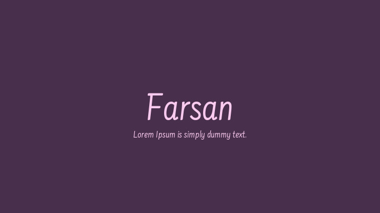 폰트 Farsan