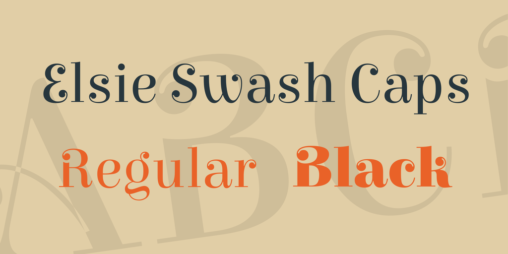 폰트 Elsie Swash Caps