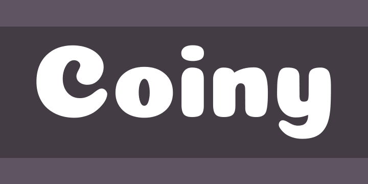 폰트 Coiny