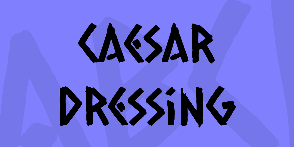 폰트 Caesar Dressing