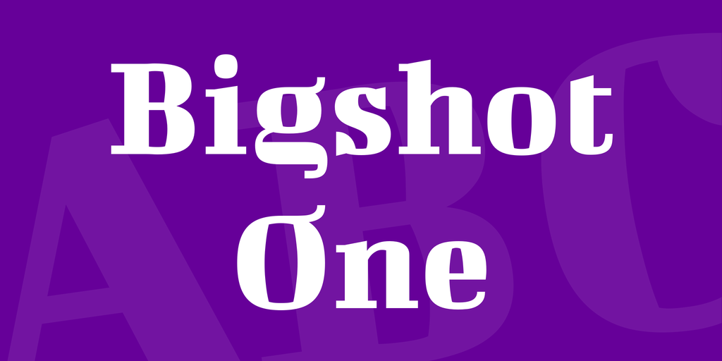 폰트 Bigshot One