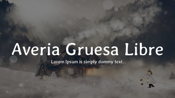 폰트 Averia Gruesa Libre