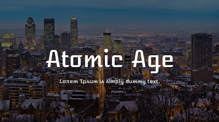 폰트 Atomic Age