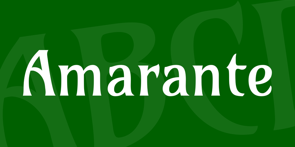 폰트 Amarante