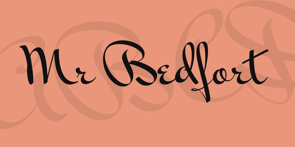 폰트 Mr Bedfort