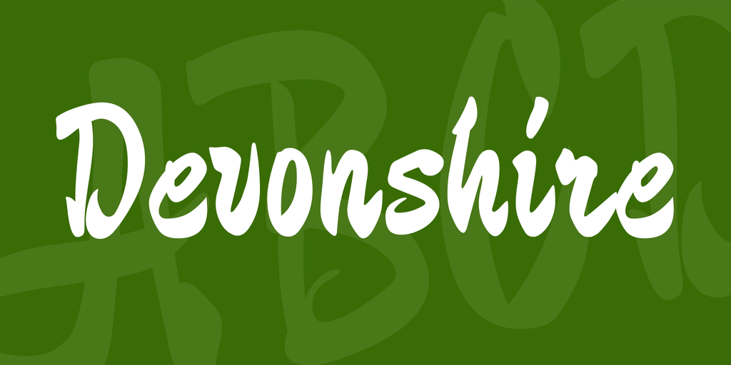폰트 Devonshire