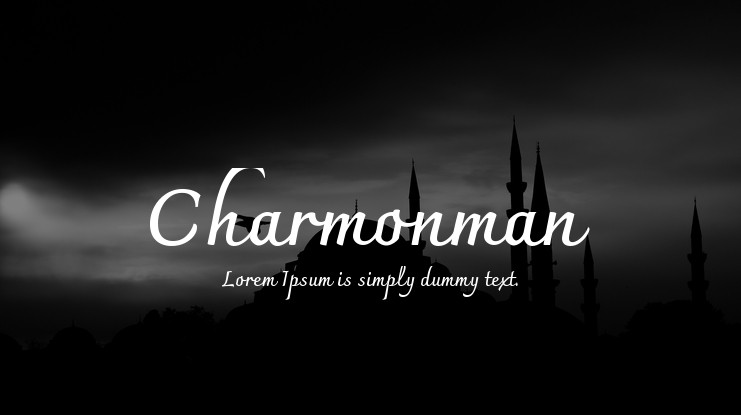 폰트 Charmonman