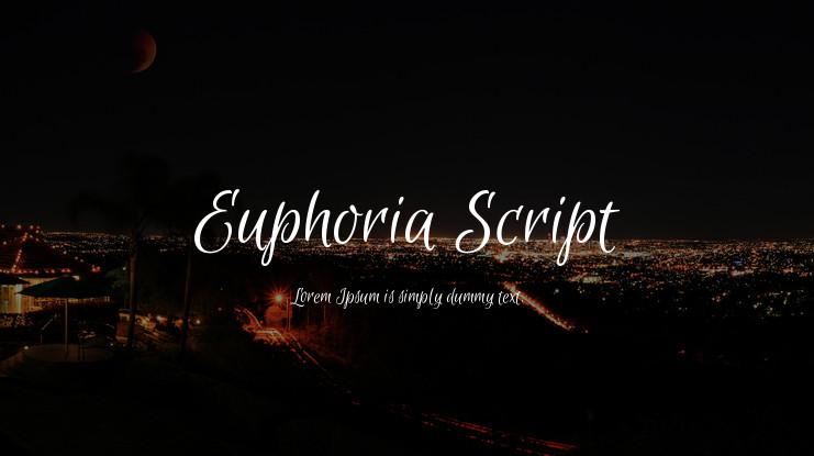 폰트 Euphoria Script