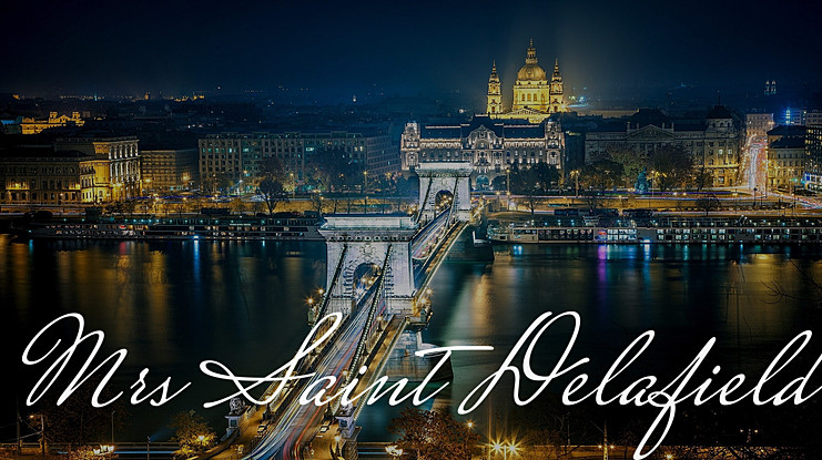 폰트 Mrs Saint Delafield