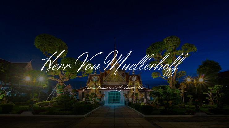 폰트 Herr Von Muellerhoff