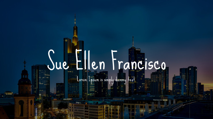 폰트 Sue Ellen Francisco