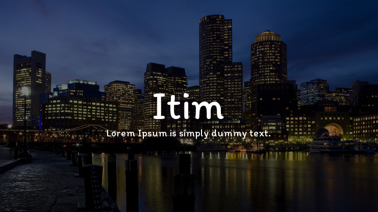 폰트 Itim