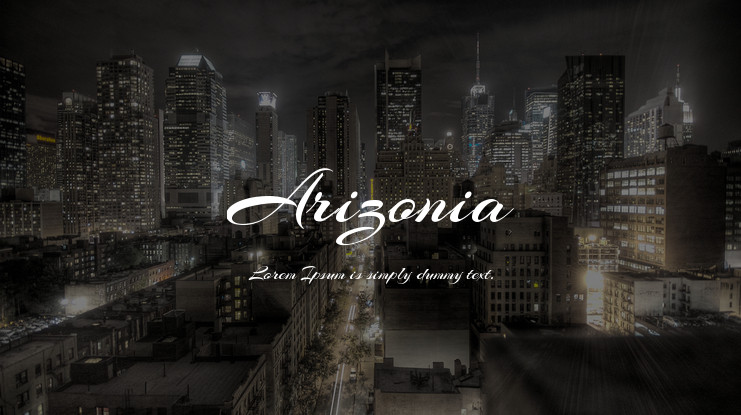 폰트 Arizonia