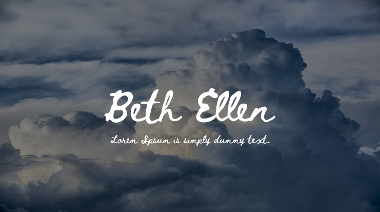 폰트 Beth Ellen
