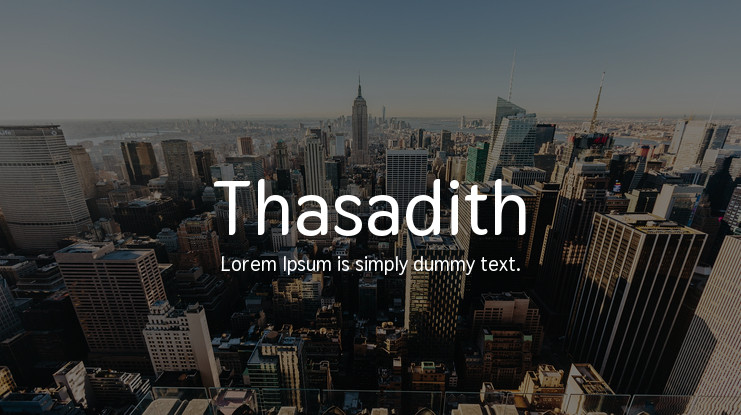 폰트 Thasadith