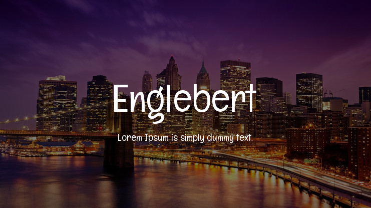 폰트 Englebert