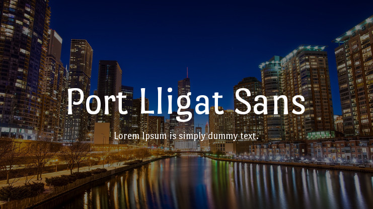 폰트 Port Lligat Sans