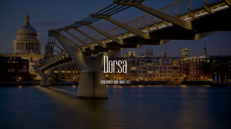 폰트 Dorsa