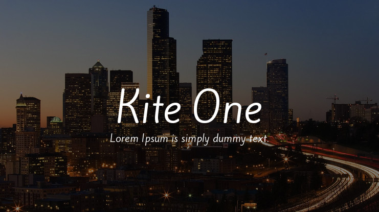폰트 Kite One