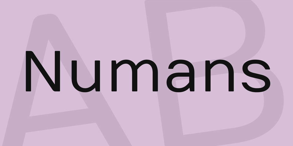 폰트 Numans