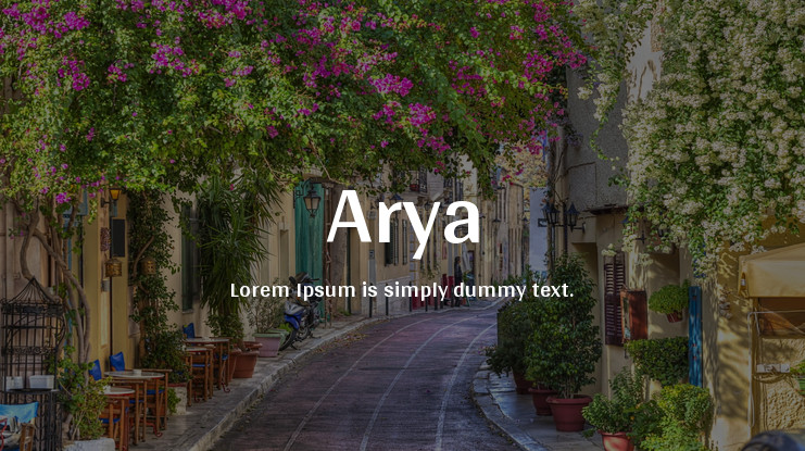 폰트 Arya