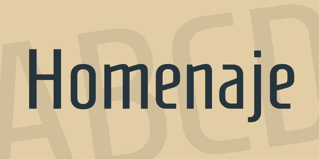 폰트 Homenaje