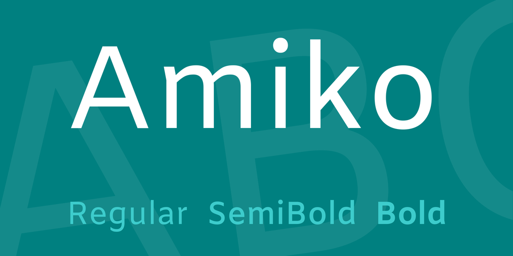 폰트 Amiko