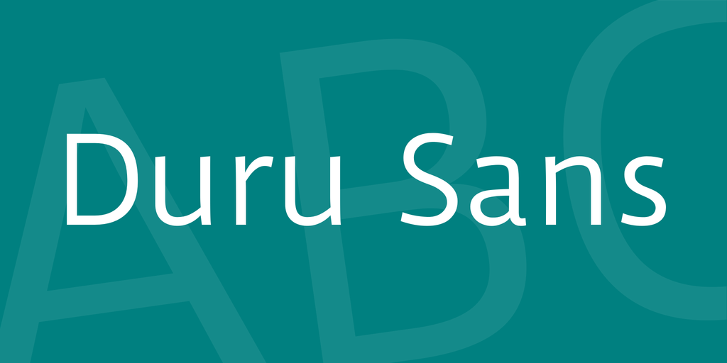 폰트 Duru Sans