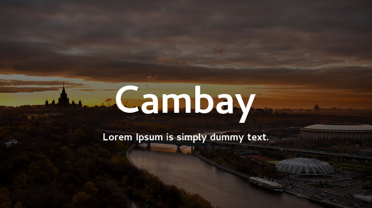 폰트 Cambay