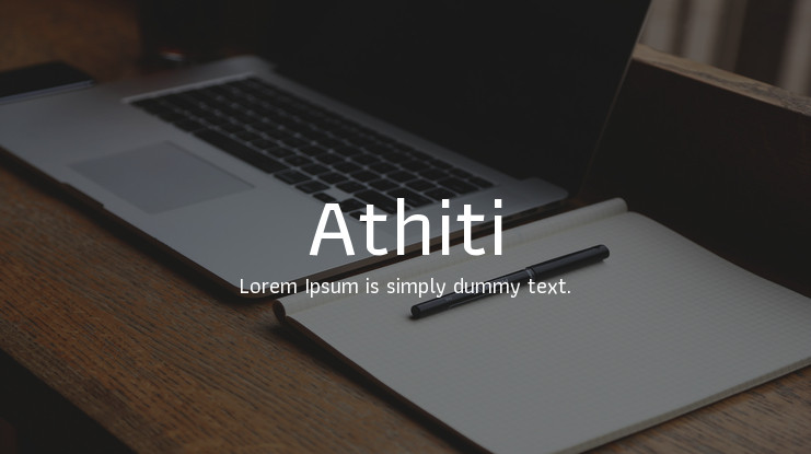 폰트 Athiti