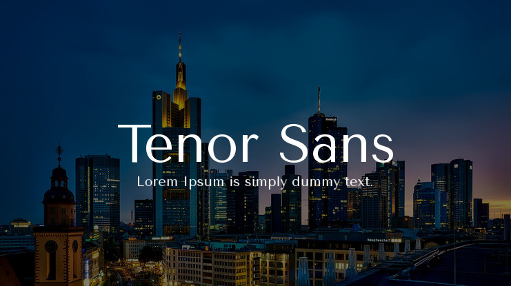폰트 Tenor Sans